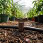 Válvula de corte para irrigação por gotejamento marrom de 10 mm | Pacote com 6 válvulas de fechamento de 10 mm | Conexão para tu Válvula de corte para irrigação por gotejamento marrom de 10 mm | Pacote com 6 válvulas de fechamento de 10 mm | Conexão para tu