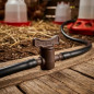 Válvula de corte para irrigação por gotejamento marrom de 10 mm | Pacote com 6 válvulas de fechamento de 10 mm | Conexão para tu Válvula de corte para irrigação por gotejamento marrom de 10 mm | Pacote com 6 válvulas de fechamento de 10 mm | Conexão para tu