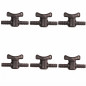 Vanne d'arrêt pour irrigation goutte à goutte marron 10 mm | Lot de 6 vannes d'arrêt 10 mm | Raccord pour tuyau d'irrigation de