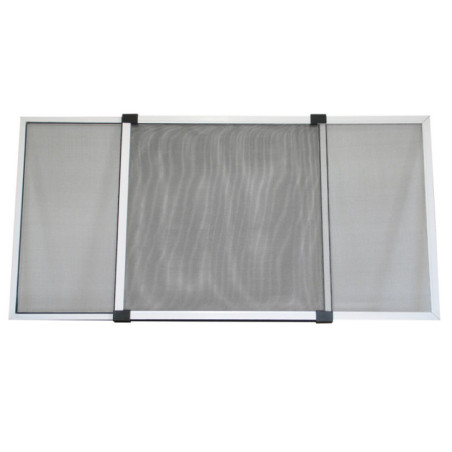 Mosquiteiro extensível de alumínio 70/130 x 50 cm | Mosquiteiro para janela | Mosquiteiro | Proteção contra insetos