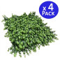 Pacote com 4 jardins verticais Irolia, 50x50 cm | Planta artificial | Decoração de parede interna/externa | Jardins verticais Pacote com 4 jardins verticais Irolia, 50x50 cm | Planta artificial | Decoração de parede interna/externa | Jardins verticais