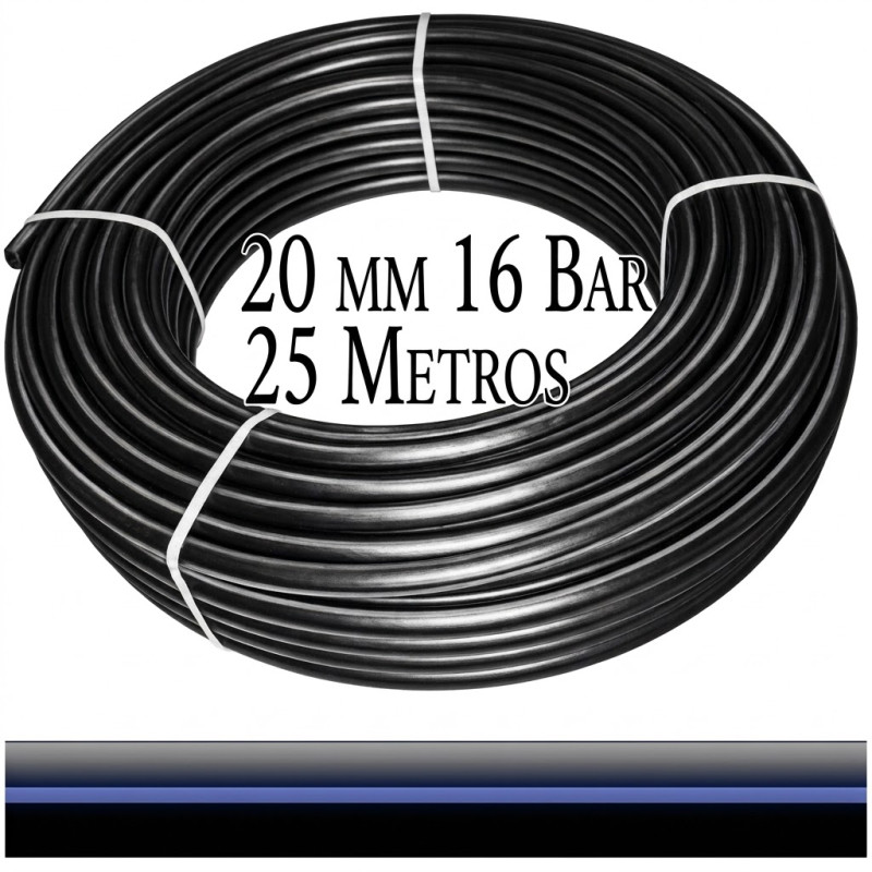 Food Polyethylene Pipe 20mm 16 bar 25m PE100 high density