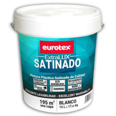 White Satin Plastic Paint 15L or 17.5kg | Extra Interior Paint