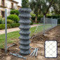 Rete metallica a torsione singola 2x25 m | Rete per recinzioni | Recinzione metallica | Recinzione per giardino e appezzamento