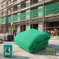 Facade Protection Mesh 6x10 m Green | Safety Mesh | Construction Site Protection | Mesh for Facades and Scaffolding