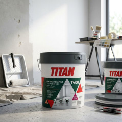 Pintura Plastica Mate 15L o 22,5kg T400 | Pintura Interior y Exterior Antimoho Extra