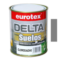 Tinta para piso cinza de borracha clorada 4L | Tinta para garagens, estacionamentos, armazéns e sinalização