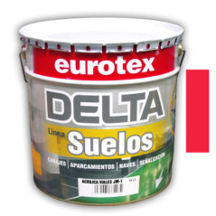 Tinta de borracha clorada vermelha para pisos, 4 litros | Tinta para garagens, estacionamentos, armazéns e sinalização