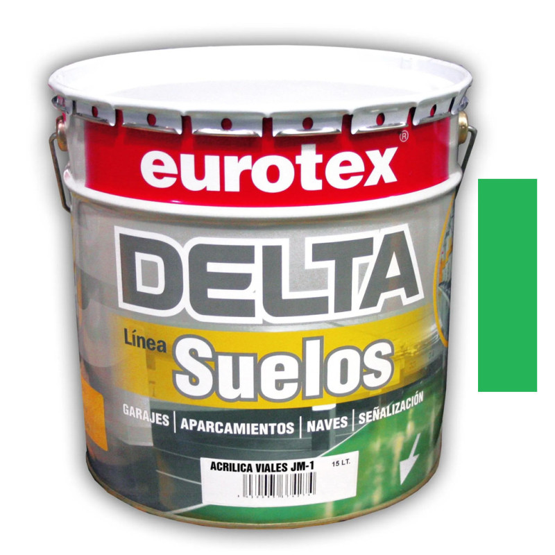Peinture pour sols en caoutchouc chloré vert 4L | Peinture pour garages, parkings, entrepôts et signalétique