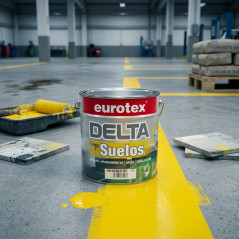 Pintura para Suelos 4L Amarillo Clorocaucho | Pintura Garage, Aparcamientos, Naves, Señalización