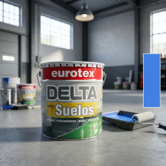 Peinture pour sols 750 ml, bleu caoutchouc chloré | Peinture pour garages, parkings, entrepôts, signalétique