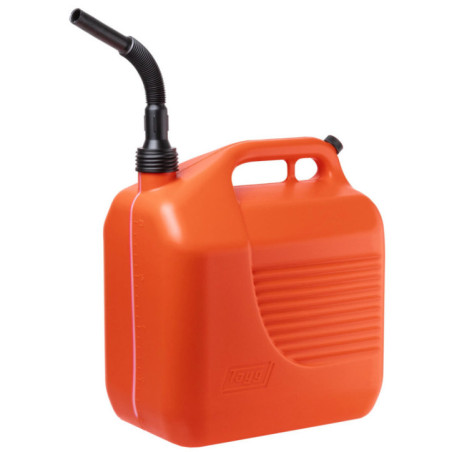 Tanica per gasolio da 20 litri | Tanica in plastica con beccuccio | Contenitore omologato CE per carburanti, idrocarburi e merci