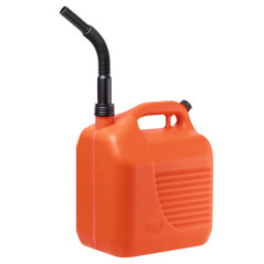 Bidon de 10 L pour diesel | Bidon en plastique avec bec verseur | Bidon homologué CE pour carburant, hydrocarbures et produits d