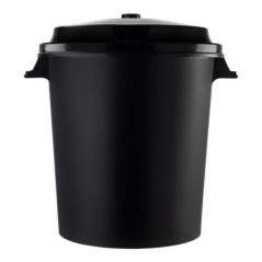 Cubo de Basura 50 L con Tapa | Polietileno | Cubo para Residuos y Reciclaje | Uso Doméstico, Oficina y Exterior