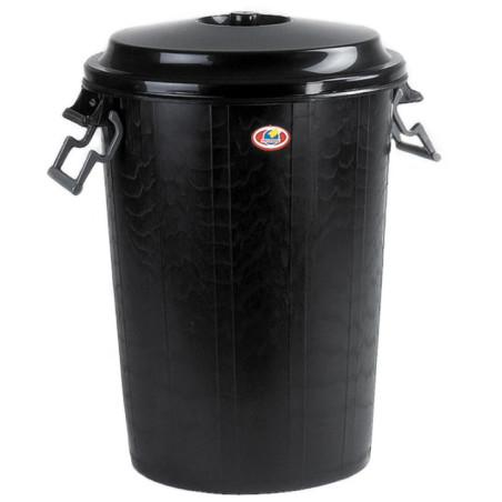 100-Liter-Mülleimer mit Deckel | Polyethylen | Abfall- und Recyclingbehälter | Für Zuhause, Büro und den Außenbereich