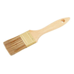 Lot de 6 pinceaux | 3 pinceaux plats et 3 pinceaux droits | Pinceaux pour peinture, bricolage, émaillage, laquage et apprêt