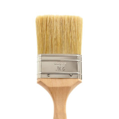 Paletina para Pared de Pelo Natural 60 mm | Brocha para Pintar | Bricolaje, Esmaltado, Lacado e Imprimación