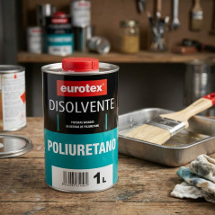 Disolvente Poliuretano 1 L Eurotex | Diluyente para Pinturas y Recubrimientos de Poliuretano | Limpieza de Herramientas