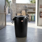 100L Trash Can with Lid | Polyethylene | Waste and Recycling Bin | For Home, Office and Outdoor Use