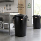 Cubo de Basura 100 L con Tapa | Polietileno | Cubo para Residuos y Reciclaje | Uso Doméstico, Oficina y Exterior