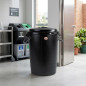 Cubo de Basura 100 L con Tapa | Polietileno | Cubo para Residuos y Reciclaje | Uso Doméstico, Oficina y Exterior