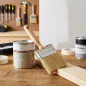 Paletina para Pared de Pelo Natural 100 mm | Brocha para Pintar | Bricolaje, Esmaltado, Lacado e Imprimación