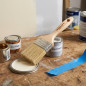Pincel de parede com cerdas naturais de 60 mm | Pincel para pintura | Ideal para bricolagem, esmaltação, laqueamento e aplicação