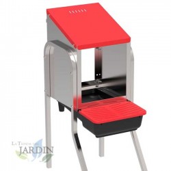 Nido per galline con 1 scomparto, 30x47x76 cm, con gambe