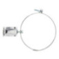 Collier de serrage en acier inoxydable émaillé vitrifié 120 mm | Collier de serrage pour conduit de cheminée | Fixation pour con