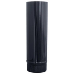 Tubo vitrificado de 120 mm x 1 m | Tubo de chaminé | Tubo de exaustão