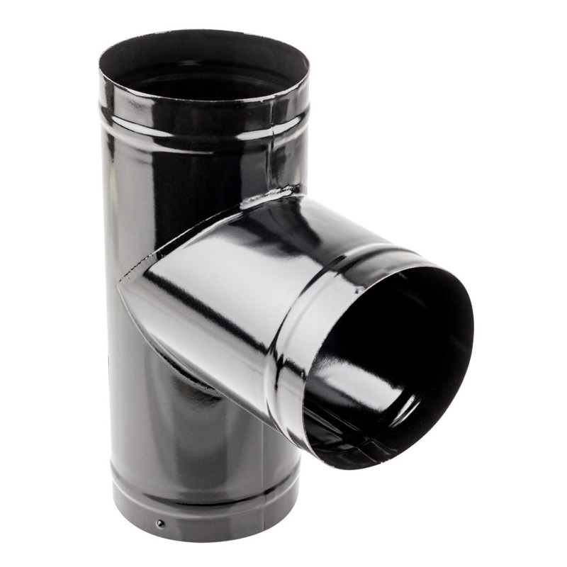Té vitrifié 120 mm | Té pour conduit de cheminée | Raccord pour conduits d'évacuation des fumées Té vitrifié 120 mm | Té pour conduit de cheminée | Raccord pour conduits d'évacuation des fumées