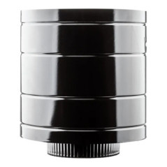 Chapeau de cheminée vitrifié anti-refoulement 120 mm | Chapeau de cheminée | Protection contre les refoulements de fumée