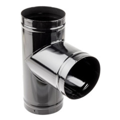 Té vitrifié 200 mm | Té pour conduit de cheminée | Raccord pour conduits d'évacuation des fumées