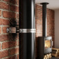 Abrazadera Vitrificada Inoxidable 200 mm | Abrazadera para Tubo de Chimenea | Fijación de Conductos de Humos