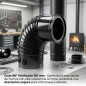 Coude vitrifié à 88° 150 mm | Coude de cheminée | Conduit de fumée