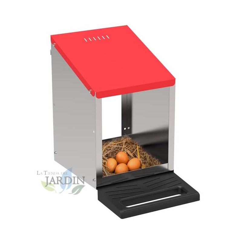 Nido per Pollame 26 x 45 x 46 cm con Piatto, per un Massimo di 6 polli Nido per Pollame 26 x 45 x 46 cm con Piatto, per un Massimo di 6 polli