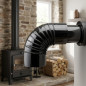 Codo 88º Vitrificado 150 mm | Codo para Tubo de Chimenea | Conducto para Evacuación de Humos Codo 88º Vitrificado 150 mm | Codo para Tubo de Chimenea | Conducto para Evacuación de Humos