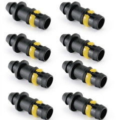 100er-Packung 20-mm-Tropfbewässerungsmuffen mit Sicherheitsring | 20-mm-Rohrverbindermuffe | Tropfbewässerungsmuffe für 20-mm-Be