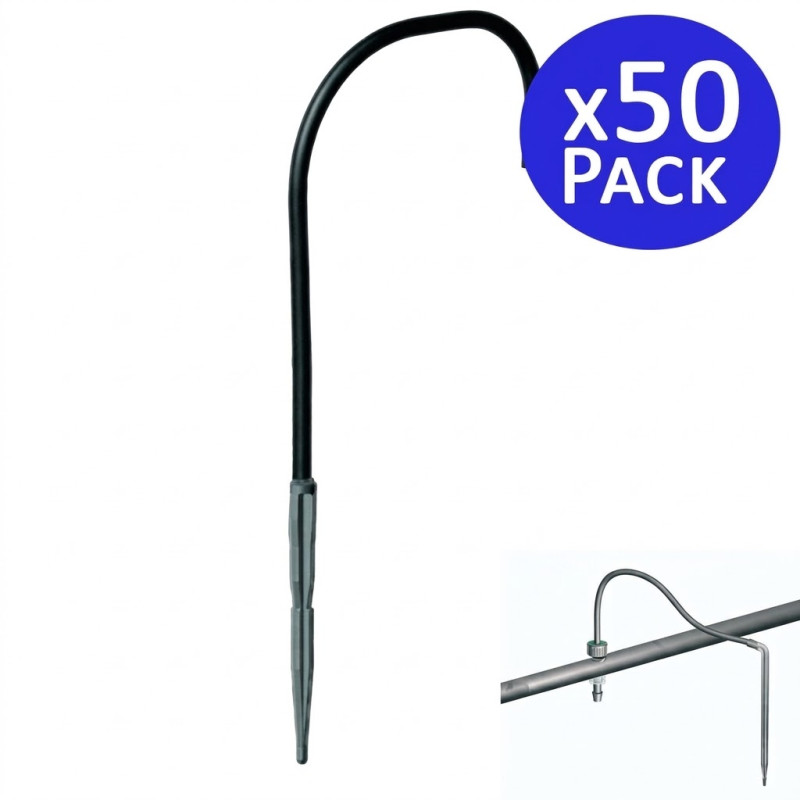 Estaca para Irrigação por Gotejamento | Pacote com 50 Estacas para Irrigação por Gotejamento com 1 Saída | Estaca para Irrigação