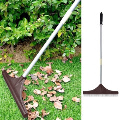 Escova de grama artificial | Escova de grama artificial para limpeza e pentear | Escova telescópica de 122 cm | Ancinho de folha