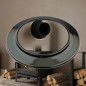 Roseta vitrificada de 150 mm | Acabamento para tubo de chaminé | Toque final para sistemas de exaustão Roseta vitrificada de 150 mm | Acabamento para tubo de chaminé | Toque final para sistemas de exaustão