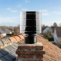 Chapeau de cheminée vitrifié anti-refoulement 200 mm | Chapeau de cheminée | Protection contre les refoulements de fumée Chapeau de cheminée vitrifié anti-refoulement 200 mm | Chapeau de cheminée | Protection contre les refoulements de fumée