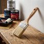 Pincel de parede com cerdas naturais de 60 mm | Pincel para pintura | Ideal para bricolagem, esmaltação, laqueamento e aplicação