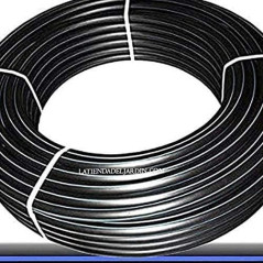 Tubo irrigazione 20mm PN 16 in polietile ad alta desità PE100, rotolo da 100 metri, adatta all'uso acqua potabile