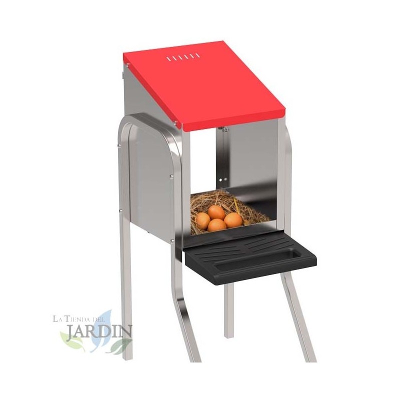 Ninho de galinha para exterior com 3 compartimentos, 82x47x77 cm, com pernas, confortável e elevado para exterior