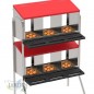 Ninho de galinha com 2 compartimentos 57x47x77 cm com pernas, funcional e elevado para exterior