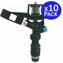 1/2"-Rundsprinkler für die landwirtschaftliche Bewässerung | 10er-Packung mit einer Reichweite von 8,5 bis 12 m | 360°-Gartenspr