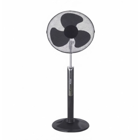 Ventilateur sur pied silencieux Orbegozo 40 cm, 3 vitesses, 45 W | Oscillateur et silencieux | Hauteur réglable jusqu'à 130 cm |