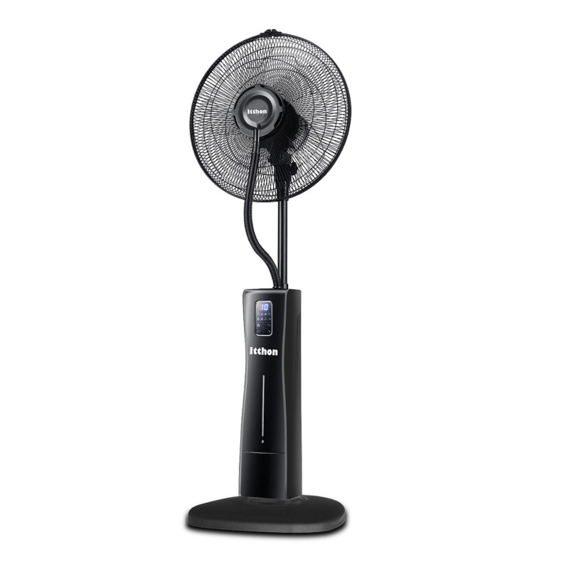 40cm 75W Black Misting Fan | 5 Blades | 3 Speeds | Outdoor Misting Fan