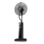 Ventilateur brumisateur noir 40 cm 75 W | 5 pales | 3 vitesses | Ventilateur brumisateur d'extérieur